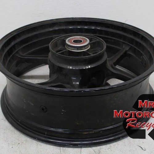 07 08 KAWASAKI ZX6P OEM STRAIGHT REAR WHEEL 17X5.50 T44