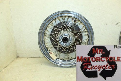 81 HARLEY-DAVIDSON TOUR GLIDE FLH CHROME OEM REAR BACK WHEEL RIM W5D