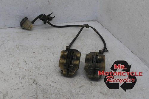 99 00 HONDA CBR600F4 OEM RIGHT LEFT FRONT BRAKE CALIPER SET PAIR W MASTER j15