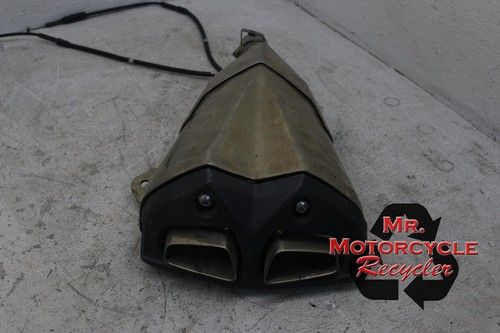 10-13 KAWASAKI Z1000 OEM RIGHT EXHAUST PIPE MUFFLER SLIP ON CAN SILENCER C43D