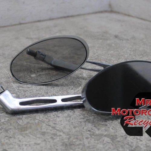 95-18 YAMAHA VIRAGO 250 XV250 OEM REAR VIEW MIRROR SET PAIR MIRRORS L15